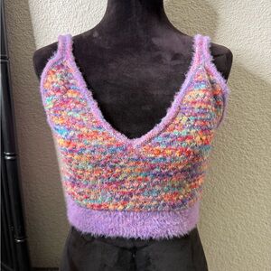 Multicolor Knit Women's Top